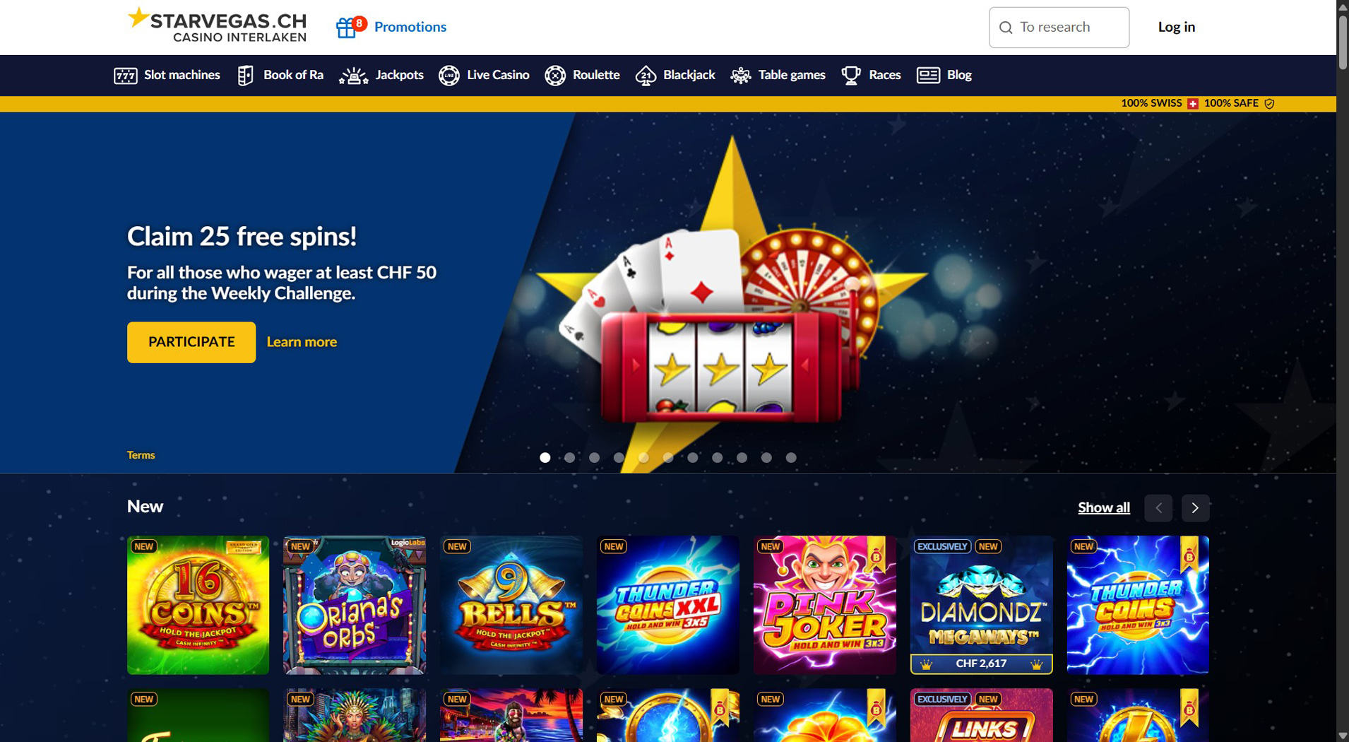 9. StarVegas- Facile configurazione del casinò Flexepin